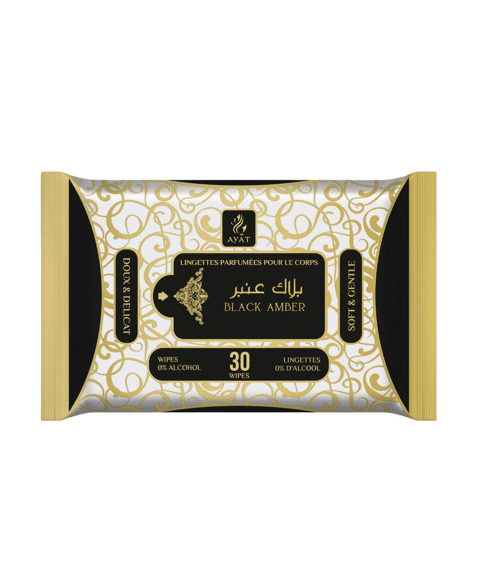 Lingettes Intimes Parfumées Black Amber - Ayat Perfumes