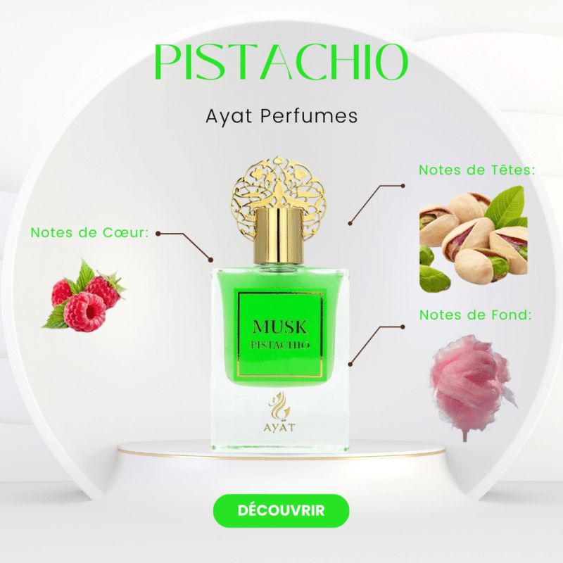 Notes olfactives Musk Pistachio - Ayat Perfumes