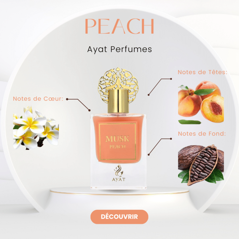 Notes olfactives Musk Peach - Ayat Perfumes
