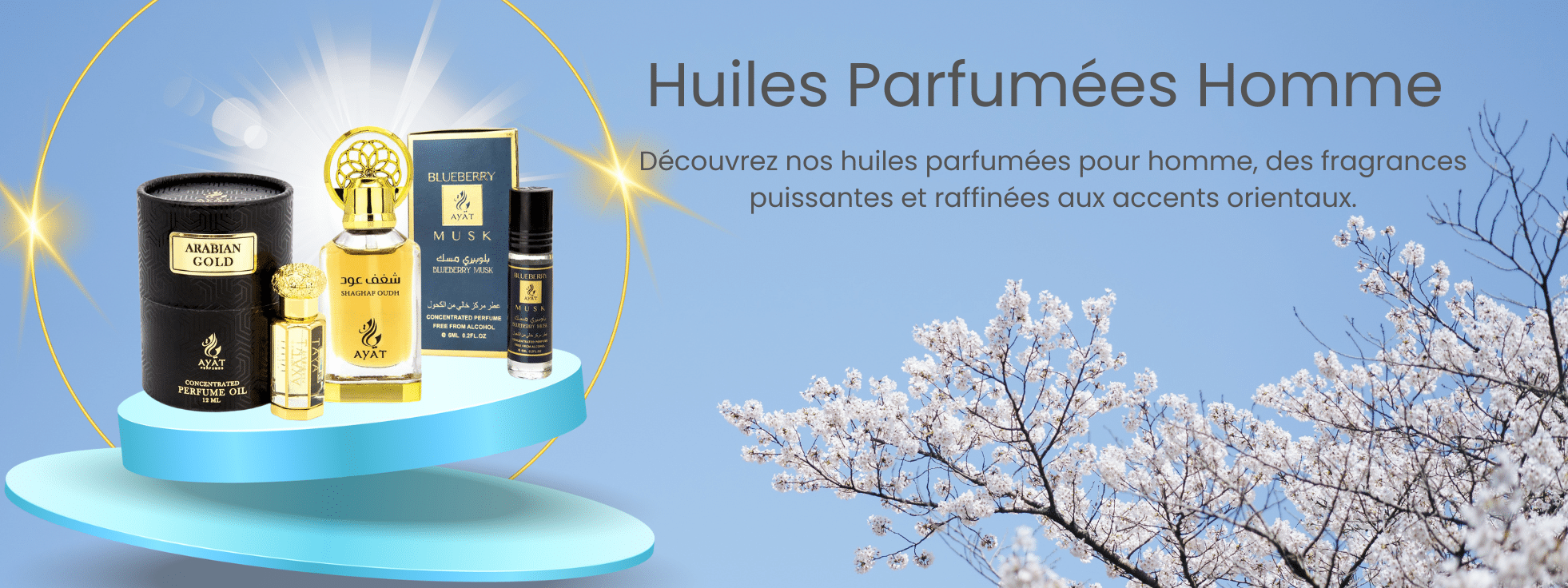 Huile parfumé homme Ayat Perfumes