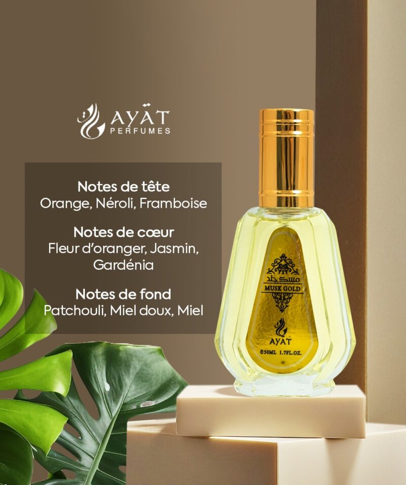 Note Musk Gold - Ayat Perfumes