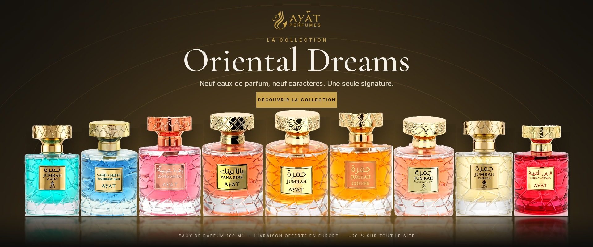 La collection Oriental Dreams d'Ayat Perfumes : neuf eaux de parfum, une seule signature