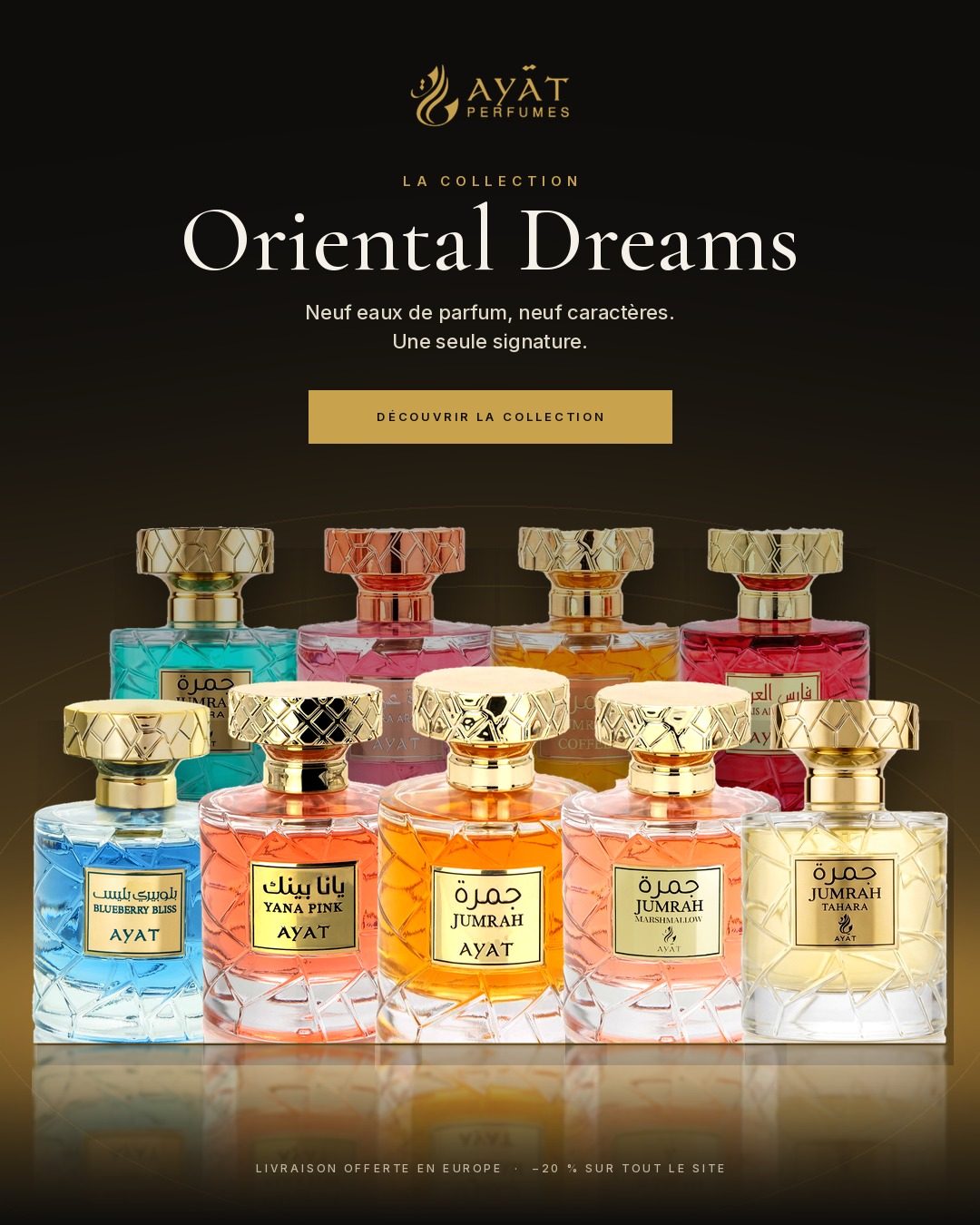 La collection Oriental Dreams d'Ayat Perfumes : neuf eaux de parfum, une seule signature